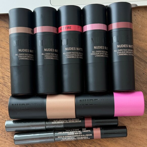 NEW NUDESTIX 8-Piece Makeup Bundle – $280+ Retail